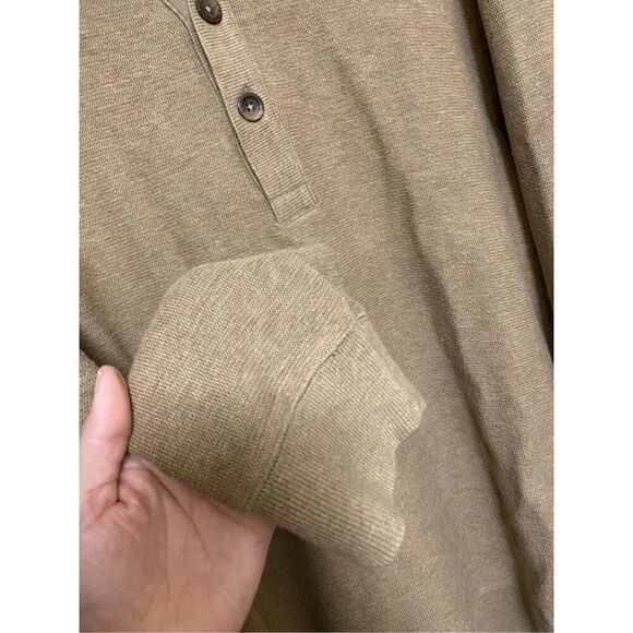 Liz Claiborne Light Brown Half Button Sweater Pullover Size XL - Picture 4 of 5